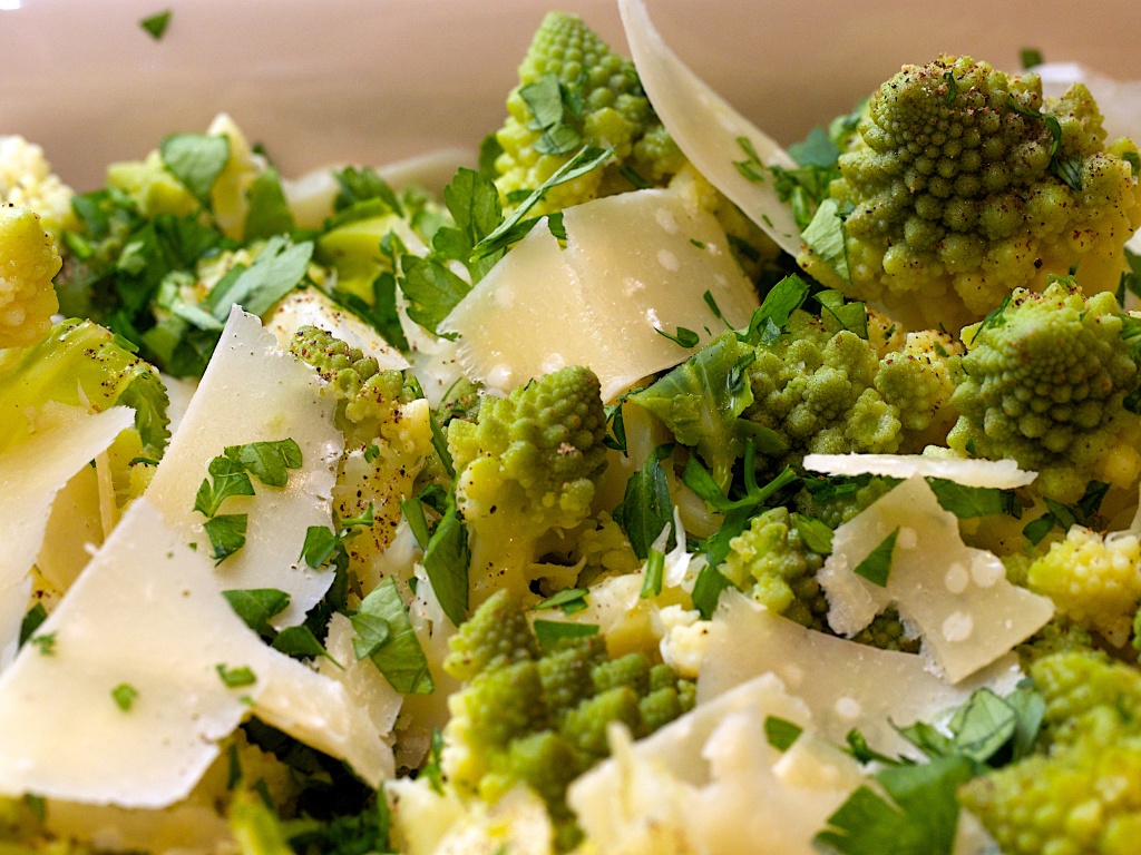 Romanesco & Parmesan | Jono & Jules do food & wine