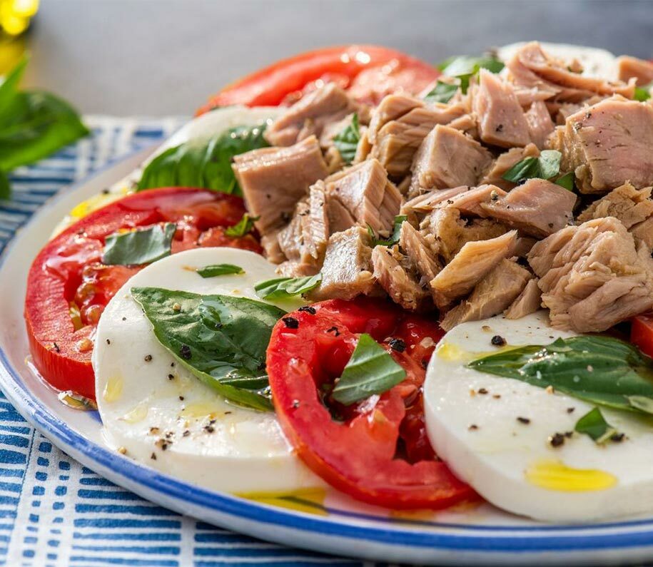 How to make Salad with tuna and mozzarella