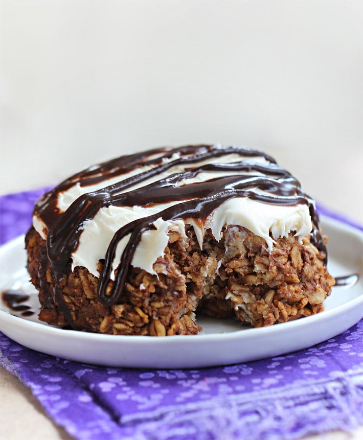 Chocolate Cheesecake Baked Oatmeal