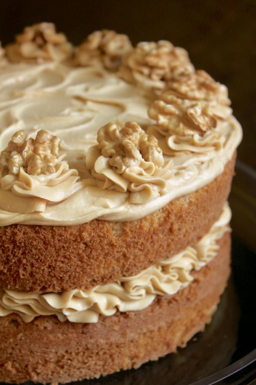 Coffee And Walnut Cake, A Classic British Cake For, 41% OFF