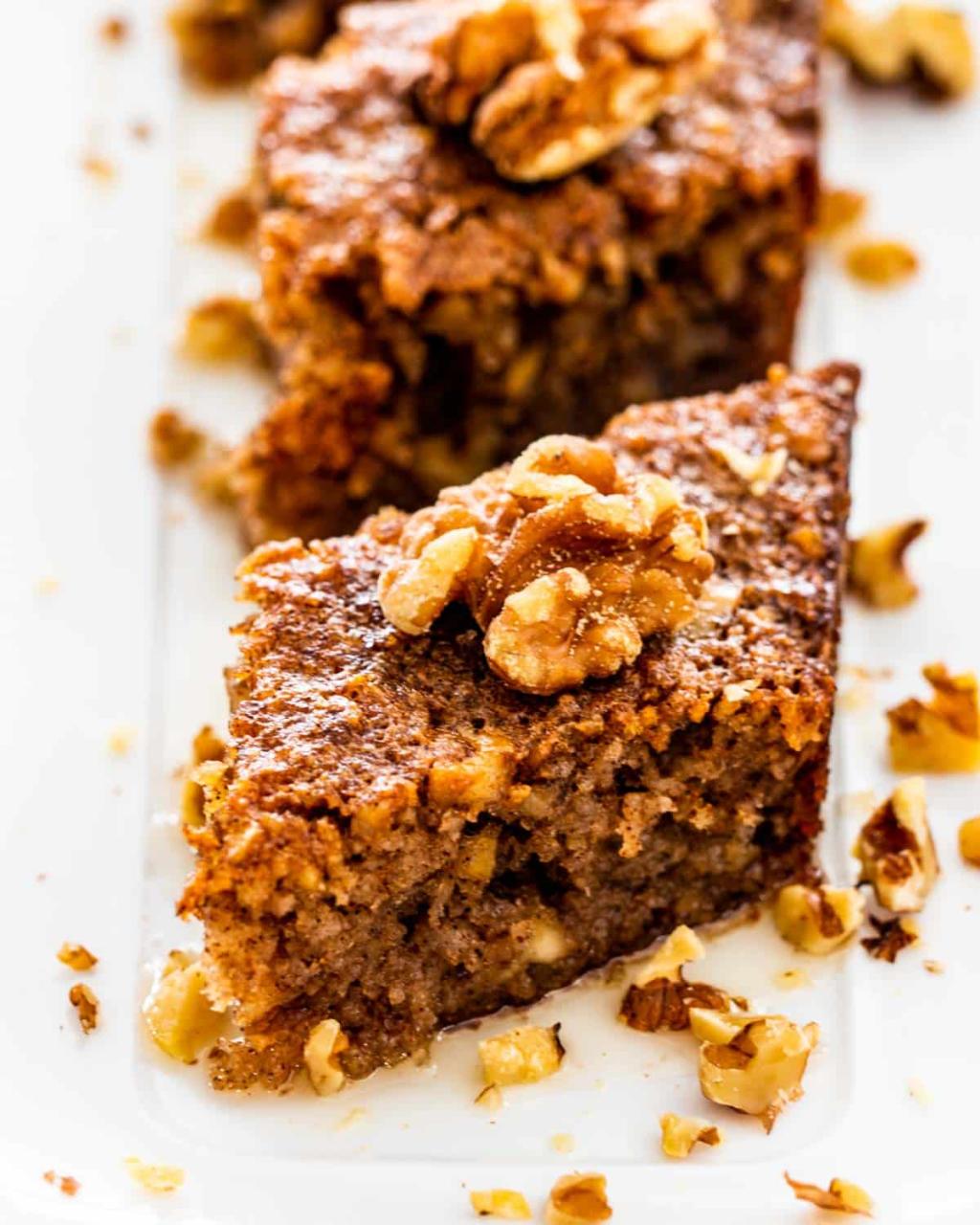 Karydopita (Greek Walnut Cake) - Jo Cooks