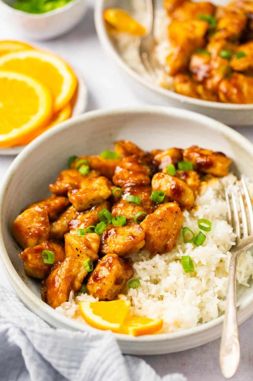 Healthy Orange Chicken - Kim's Cravings