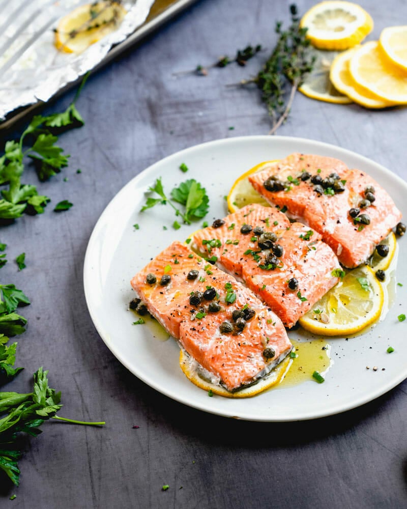 Salmon with Capers – A Couple Cooks