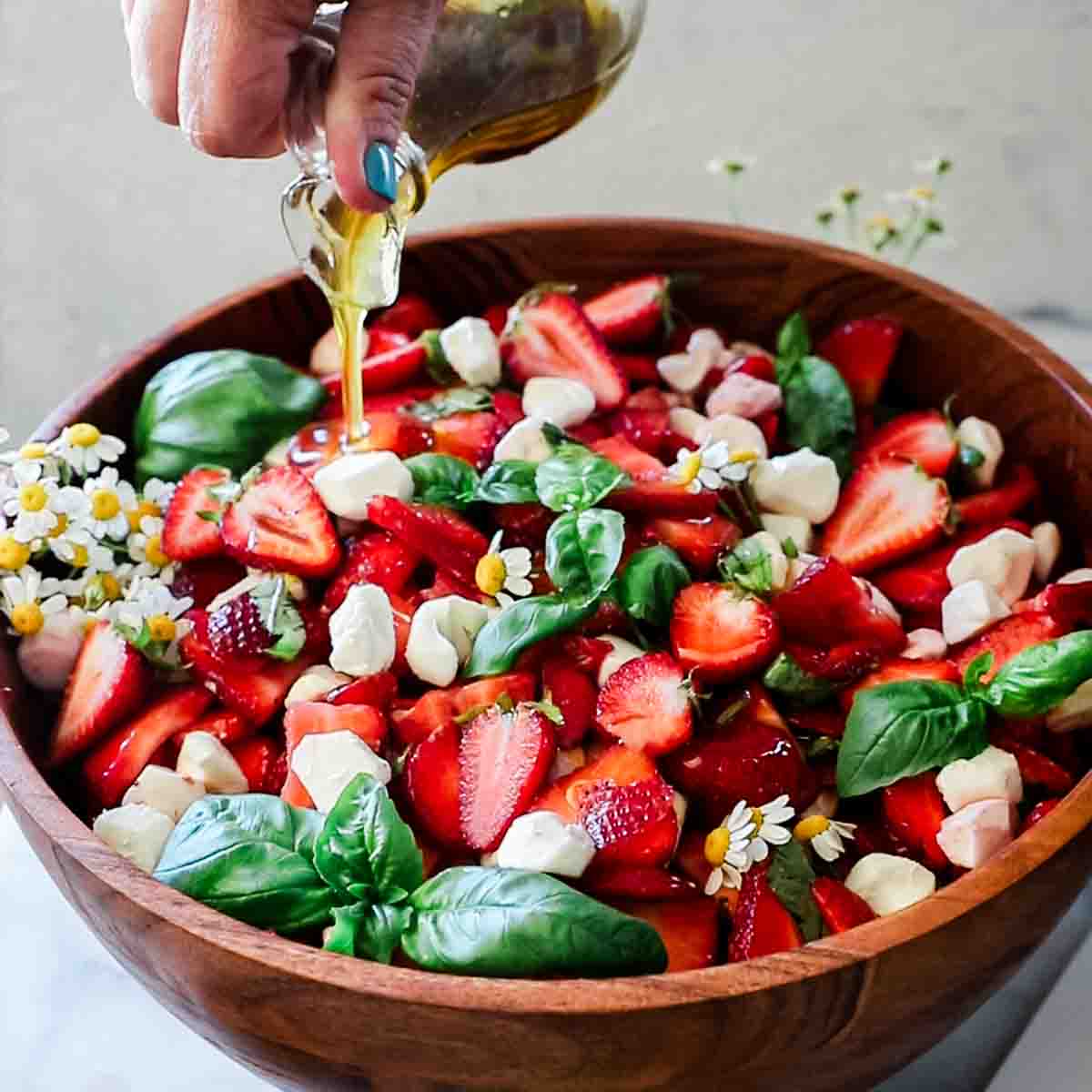 Summer Strawberry Caprese Salad